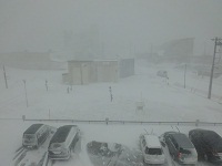 平成24年4月4日稚内市内での暴風雪の写真その1